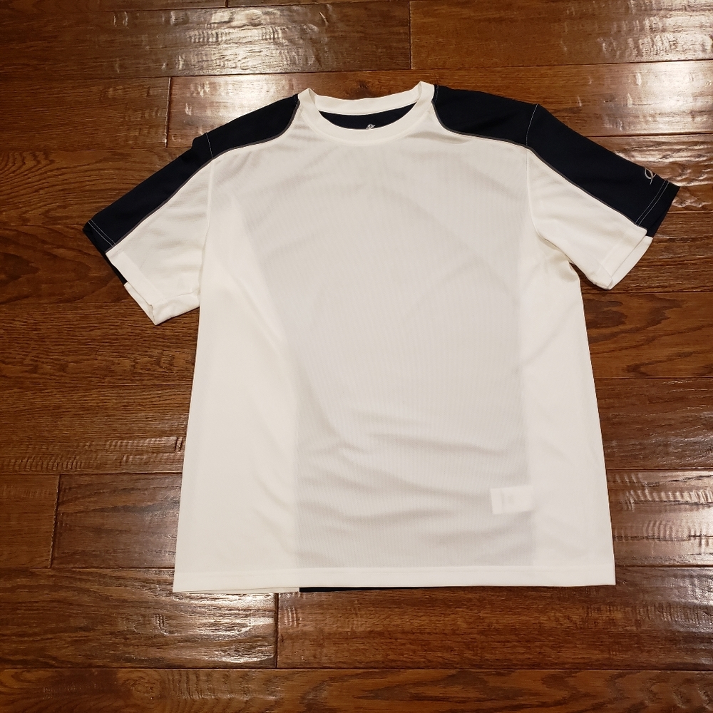 NORDICTRACK Men's Workout Shirt, Navy/White - Size L